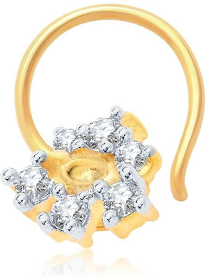 

Sukkhi Cubic Zirconia Gold-plated, Rhodium Plated Alloy Nose Stud