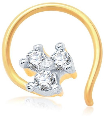 

Sukkhi Cubic Zirconia Gold-plated, Rhodium Plated Alloy Nose Stud