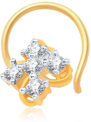 

Sukkhi Cubic Zirconia Gold-plated, Rhodium Plated Alloy Nose Stud