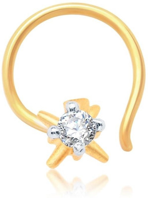 

Sukkhi Cubic Zirconia Gold-plated, Rhodium Plated Alloy Nose Stud