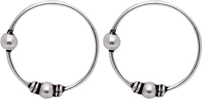 

Abhooshan Silver Plated Sterling Silver Nose Ring Set(Pack of 2)