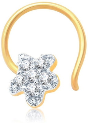 

Sukkhi Cubic Zirconia Gold-plated, Rhodium Plated Alloy Nose Stud