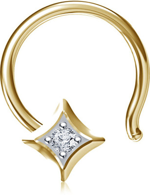 

Vorra Fashion Cubic Zirconia Gold-plated Plated Sterling Silver Nose Stud