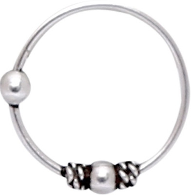 

Abhooshan Silver Plated Sterling Silver Nose Ring