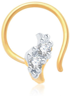 

Sukkhi Cubic Zirconia Gold-plated, Rhodium Plated Alloy Nose Stud