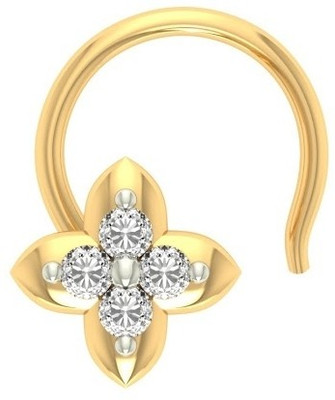 

Jewels5 Divya 18kt Diamond Yellow Gold Stud(Rhodium Plated)
