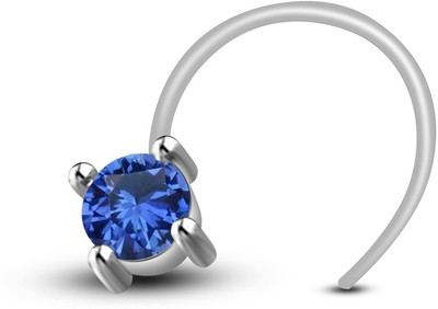 

Anopchand Tilokchand Jewellers Cubic Zirconia Gold-plated Plated Silver Nose Stud