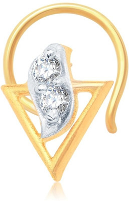 

Sukkhi Cubic Zirconia Gold-plated, Rhodium Plated Alloy Nose Stud