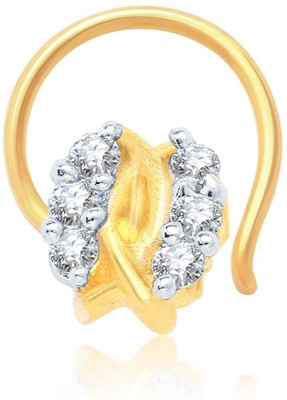

Sukkhi Cubic Zirconia Gold-plated, Rhodium Plated Alloy Nose Stud