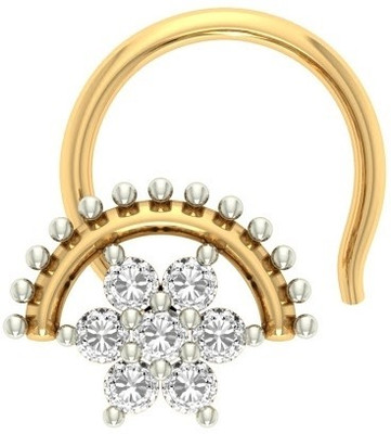 

Jewels5 Sarisha 18kt Diamond Yellow Gold Stud(Rhodium Plated)