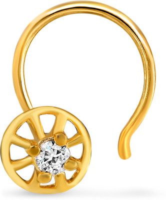 Mahi Dramatic 24K Yellow Gold Plated Alloy, Brass Nose Stud