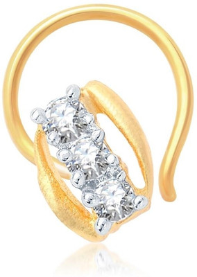 

Sukkhi Cubic Zirconia Gold-plated, Rhodium Plated Alloy Nose Stud