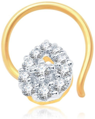 

Sukkhi Cubic Zirconia Gold-plated, Rhodium Plated Alloy Nose Stud