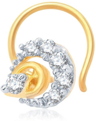 

Sukkhi Cubic Zirconia Gold-plated, Rhodium Plated Alloy Nose Stud