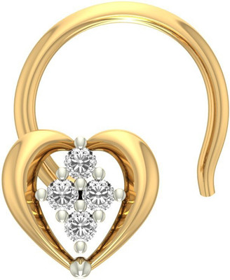 10% OFF on Jewels5 Heart Strung 18kt Diamond Yellow Gold Stud