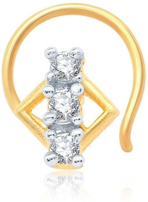 

Sukkhi Cubic Zirconia Gold-plated, Rhodium Plated Alloy Nose Stud