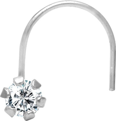 

Abhooshan Cubic Zirconia Sterling Silver Plated Sterling Silver Nose Stud