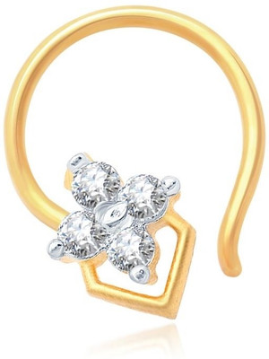 

Sukkhi Cubic Zirconia Gold-plated, Rhodium Plated Alloy Nose Stud