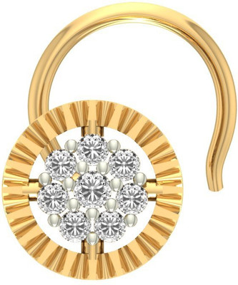 

Jewels5 Big Round 18kt Diamond Yellow Gold Stud