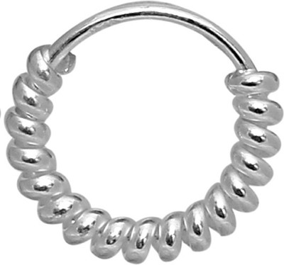 

Abhooshan Silver Plated Sterling Silver Nose Ring