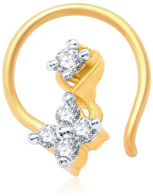 

Sukkhi Cubic Zirconia Gold-plated, Rhodium Plated Alloy Nose Stud
