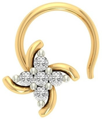 

Jewels5 Sadhya 18kt Diamond Yellow Gold Stud(Rhodium Plated)