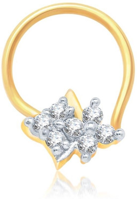 

Sukkhi Cubic Zirconia Gold-plated, Rhodium Plated Alloy Nose Stud