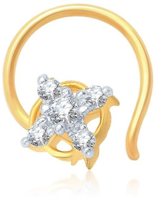 

Sukkhi Cubic Zirconia Gold-plated, Rhodium Plated Alloy Nose Stud