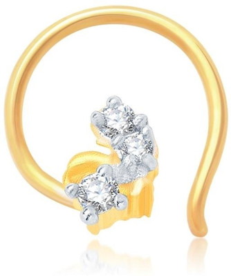 Sukkhi Cubic Zirconia Gold-plated, Rhodium Plated Alloy Nose Stud