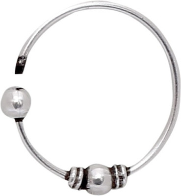 

Abhooshan Silver Plated Sterling Silver Nose Ring