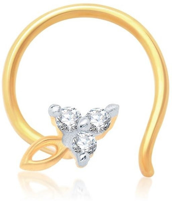 

Sukkhi Cubic Zirconia Gold-plated, Rhodium Plated Alloy Nose Stud