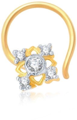 

Sukkhi Cubic Zirconia Gold-plated, Rhodium Plated Alloy Nose Stud