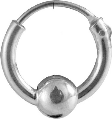 

Abhooshan Silver Plated Sterling Silver Nose Ring