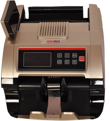 

Sunmax SC 600DX-G Talky With Fake Sensors Note Counting Machine(Counting Speed - 1000 notes/min)