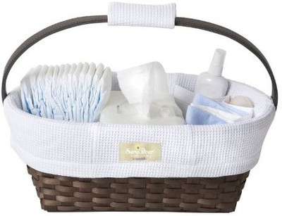 

Munchkin Sarabear Portable Diaper Caddy Basket(White)
