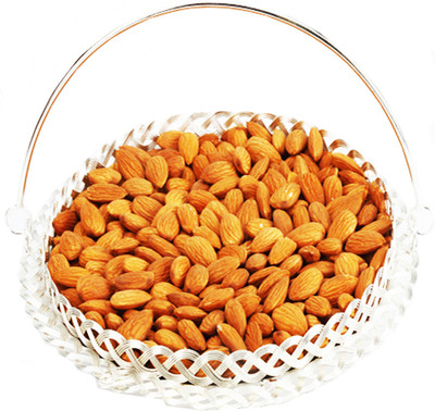 

Ghasitaram Gifts Silver Badaam Tokri Almonds(700 g)