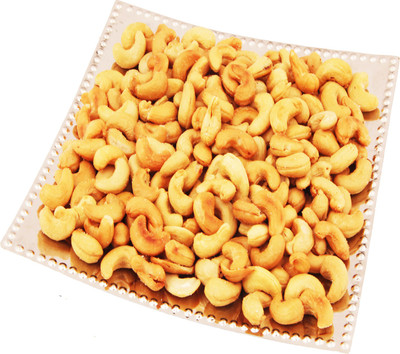 

Ghasitaram Gifts Designer Square Silver Tray with Roasted Cashews(400 g, Tray)
