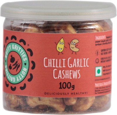 

Nutty Gritties Chilli Garlic Cashews(100 g, Tin)