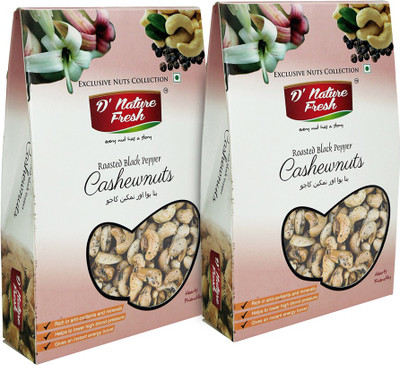 

D' Nature Fresh Roasted Black Pepper Cashews(200, Box)