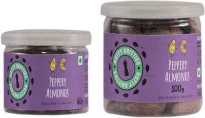 

Nutty Gritties Peppery Combo Almonds(160 g, Tin)