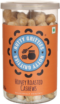 

Nutty Gritties Honey Roasted Dry Fruit Cashews(180 g, Mason Jar)