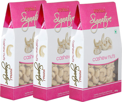 

Nutraj Signature Cashew Nuts Plain (Pack of 3)(600 g, Pouch)