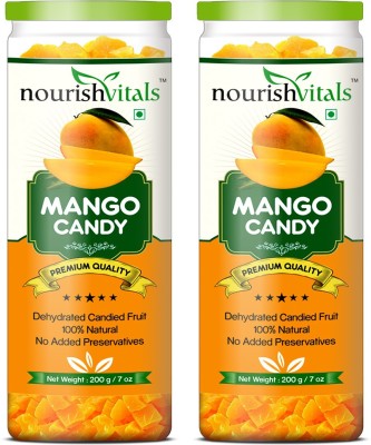 nourishvitals (Dehydrated Fruits) Dried Fruits Mango(2 x 200 g)