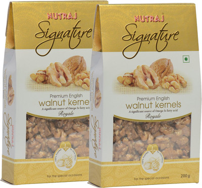 

Nutraj Signature Royale Premium English Walnut Kernels (Pack of 2)(400 g, Pouch)