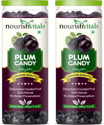 

NourishVitals (Dehydrated Fruits) Dried Fruits Plums(200 g, Plastic Bottle)