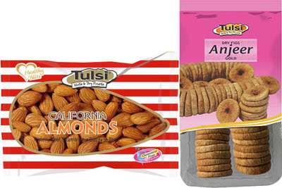 

Tulsi Dry Figs (Good Quality) 500g + California 500g Almonds(1000 g, Pouch)