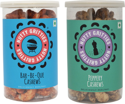 

Nutty Gritties 2 Pack 360g Combo Cashews(360 g, Tin)