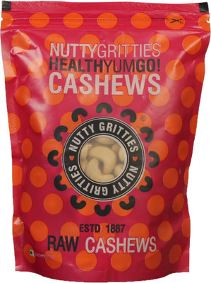 Nutty Gritties Premium Cashews(250 g, Pouch)