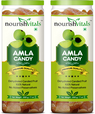 

NourishVitals Dried Amla Fruit (Dehydrated Fruits) Gooseberry(200 g, Plastic Bottle)