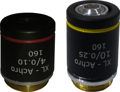 

LABOVISION Jis achro Semi Plain Kit 4x 10x Objective Microscope Lens